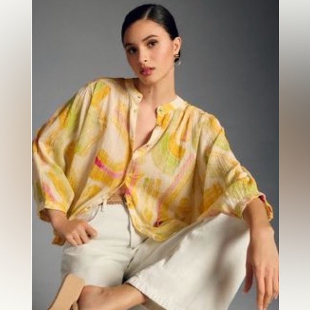 Anthropologie Pilcro Sidney Bat Wing Top Size S